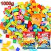 1000g Marble Race Run DIY Bricks Big Size Classic Basic Building Blocks Large Particle Complementary Parts for Bricks Toy Gift