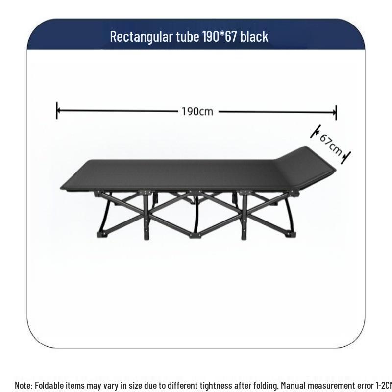 Folding Military-Style Single Recliner Bed for Outdoor or Office Use