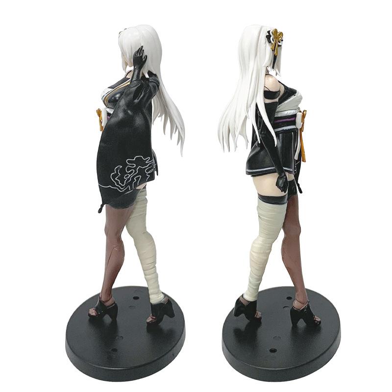 NieR:Automata Cheongsam YoRHa Type A No.2 Figurine Desk Sexy Girl 2B Cheongsam Mask GK Statue Pvc Model Collect Toy