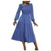 Women's Casual Fashion Sexy Slim Fit Long Sleeve Mid Length With Waist Closed Dress