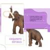 Lurrose Prehistoric Mammoth Model Figure, 5.5 Inch, PVC Simulation Animal Toy for Education and Home Decor