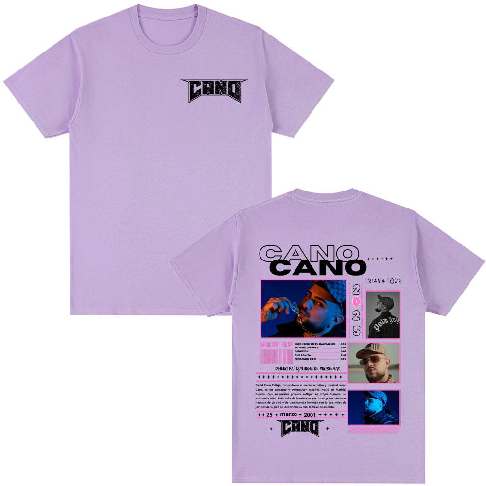 Rapper Cano Triana Tour Merch T-shirts Men Women Fashion Hip Hop Oversized T Shirt Comfort Cotton Casual Short Sleeve T-shirt