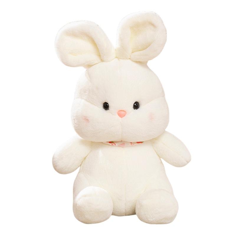 Soft Little White Rabbit Doll Plush Toy Little Rabbit Doll Children's Soothing Doll Birthday Gift