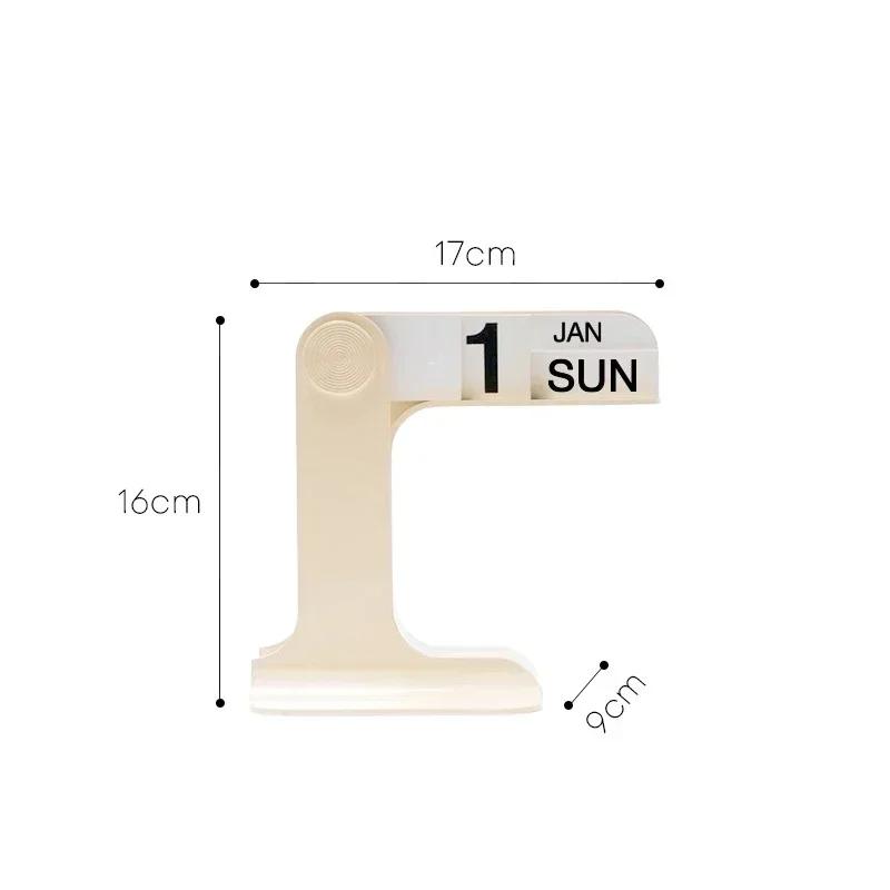 Ins Creative Flippable Calendar Rotatable Desk Calendar Art Crafts Ornaments Home Decoration Accessories For Livingroom Office