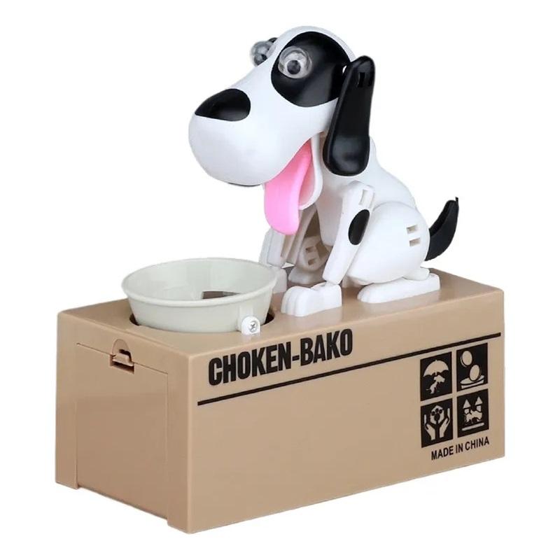 Funny Electric Piggy Bank That Steals Money Choking Dog