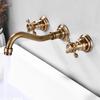 TLXT Antique Wall-Mounted Basin Faucet
