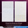 Spicy Girl Electroplated Metallic Lip & Eyebrow Studs: DIY Silver Bead & Rhinestone Face Eye Makeup Stickers