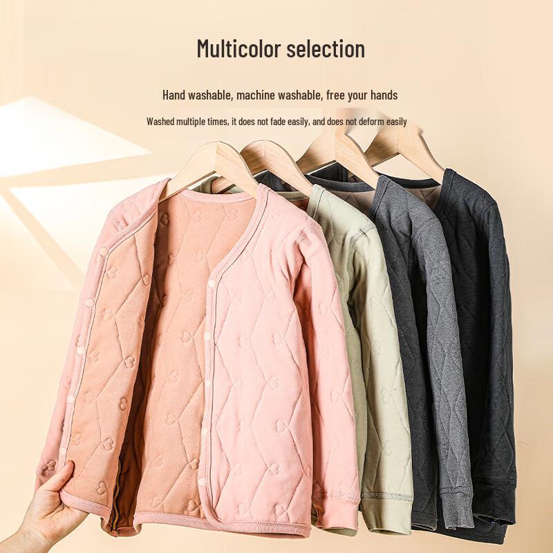 LangSha Kids' Thickened Fleece Thermal Top