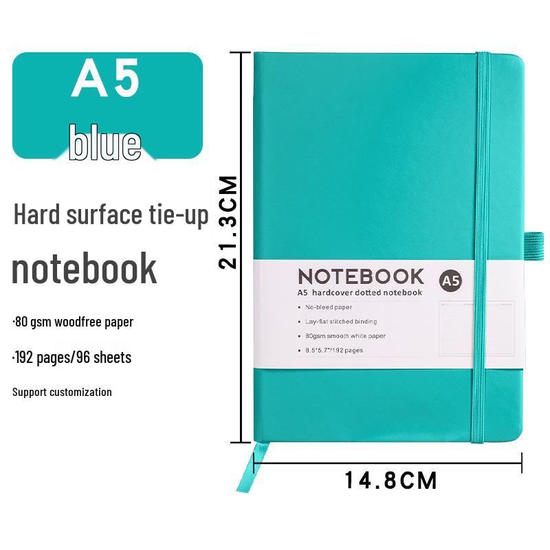 Custom A5 PU Notebook with Strap - Portable, Logo-Printable Business Journal, A6 Size Available