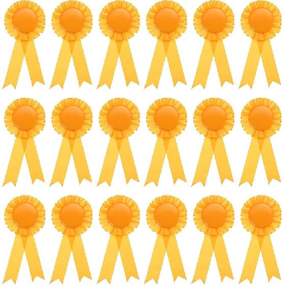 PATIKIL Blank Award Ribbon, 18 Pcs Rosette Ribbon Honorable Prize Recognition Ribbon for DIY, Party, Wedding, Competition, Sport, Green