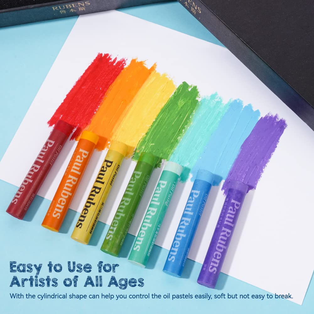 Paul Rubens Oil Pastels, Soft Pastels, Vibrant Colors, Drawing Set for Sketching, Painting, Oil Painting, and Coloring, Gift (72 Colors, 72 Pieces)
