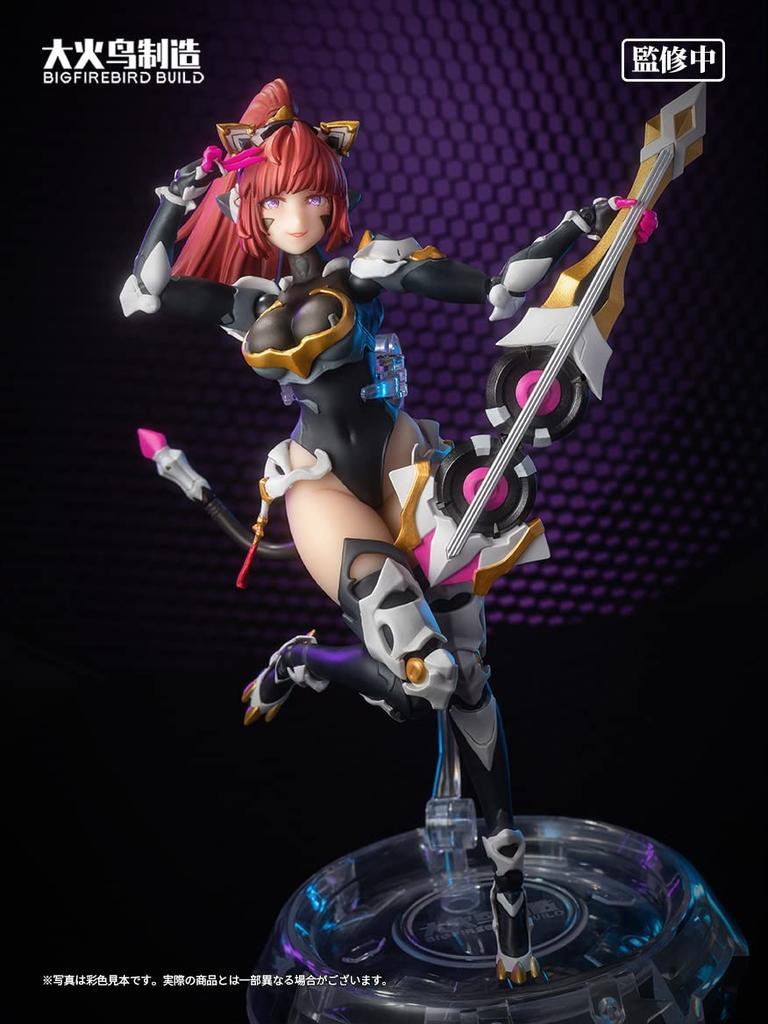 BIGFIREBIRD BUILD Cat Lady 001 Sunflower scale painted movable figure "Science Team" 1/9 PVC&ABS&POM&alloy&silicon