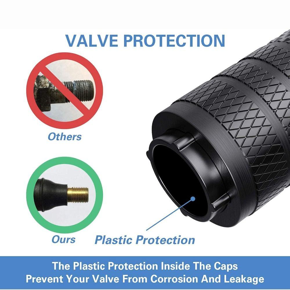 Tires Accessories Aluminum Tire Valve Cap Universal Corrosion Resistant Stem Covers Multiple Colors Valve Stems Caps Bikes Valve Stems 1
