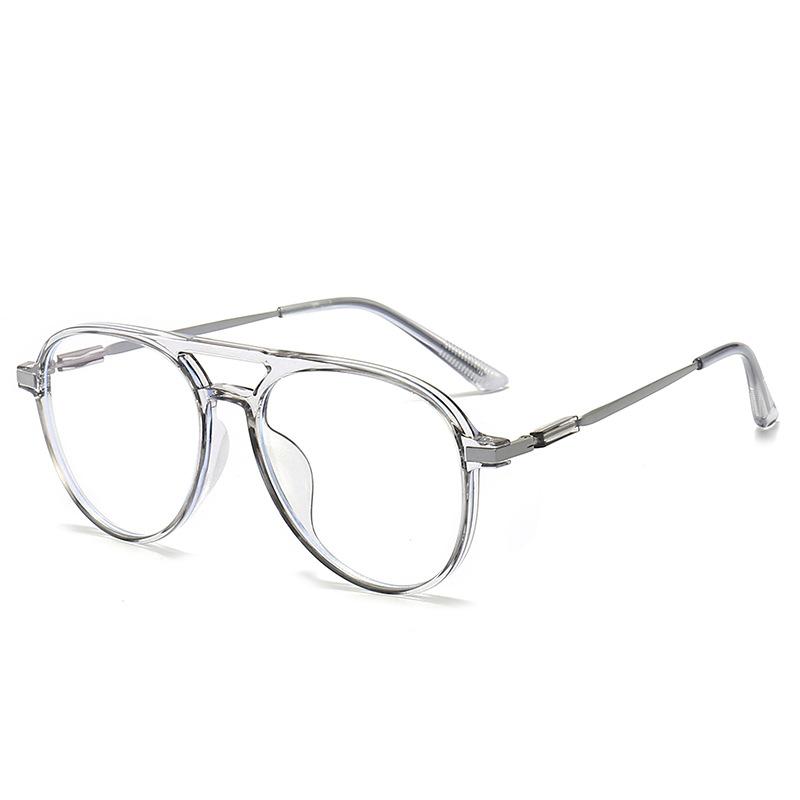 Women Retro Anti Blue Light Computer Glasses Designer Vintage Men Half Frames Eyeglasses Trendy Office Accessory