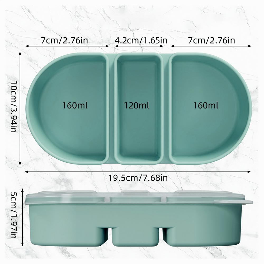 Snack Storage Containers Airtight Organizer With Clear Lid Airtight Dishwasher Safe Silicone Storage Containers For Food For