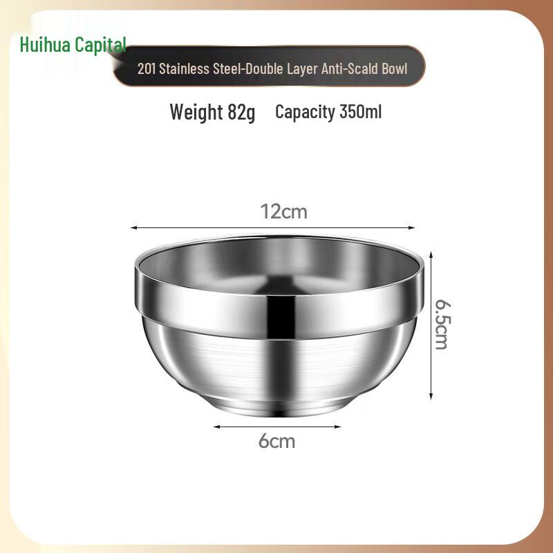 HUIHUADU 304 Stainless Steel Kids Thermal Bowl