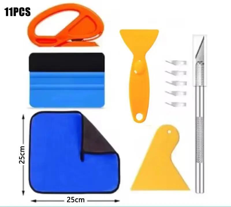 Autofolien-Wrap-Werkzeugset, Rakel-Set, Vinyl-Spachtel, Kunststoff-Wrap-Werkzeug, Fahrzeugfenstertönungs-Wrap-Werkzeuge, Autozubehör