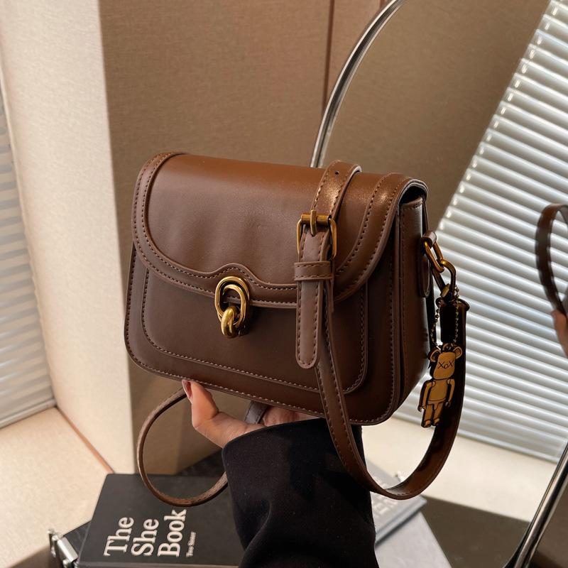 Small bag women's autumn and winter versatile new retro shoulder messenger bag work small square bag