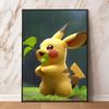 Pikachu Canvas Prints Cute Anime Poster Decor Paintings Modern Living Room Cartoon Character Picture Wall Decor Gifts