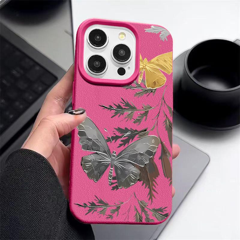 Butterffly Printing Case For iPhone 16 Pro Max 15 14 13 12 11 Shockproof Slim Soft Silicone Case Cover