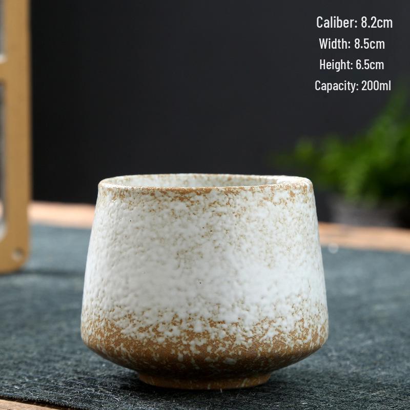 Retro Coarse Pottery Ceramic Coffee and Tea Cup for Home Use
