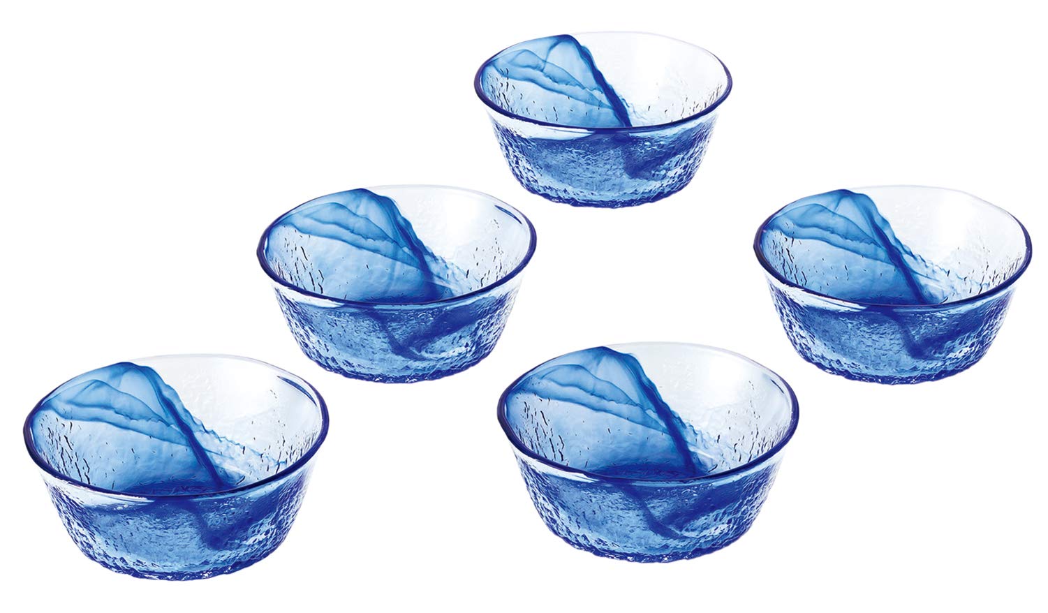 

Toyo Sasaki Glass Ryusou Small Bowl Set, Made in Japan, Dishwasher Safe, Set of 5, Noodle Bowls, Medium Bowls, Bowls, Dishes, Side Dishes, Deep Dishes