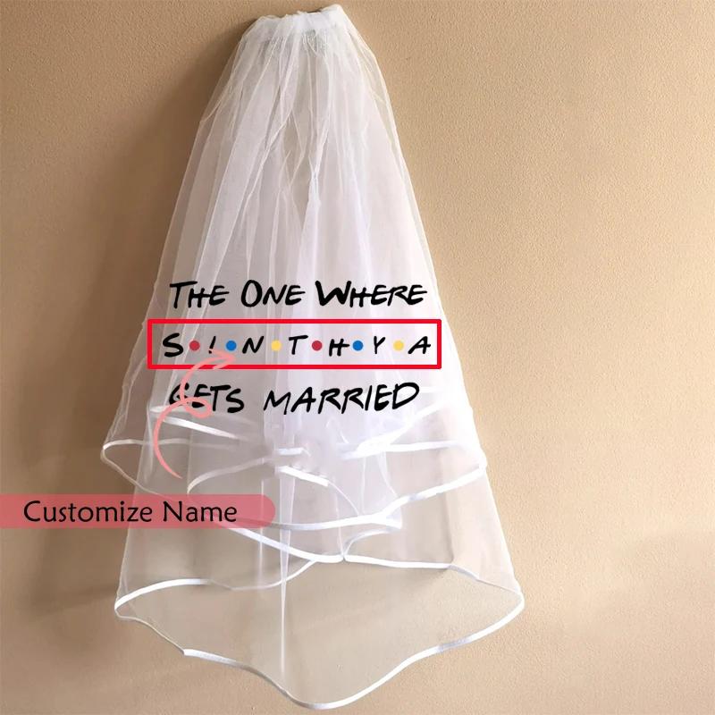 

Personalised Custom Bride to Be Future Mrs Veil Friends Inspired Wedding Bridal shower Bachelorette Hen Party decoration gift Personalised