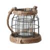 Vintage Old Candle Holders Decorative Ornaments Hanging Portable Glass Candle Holders Industrial Style