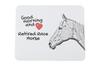 Retired Race Horse - Mouse Pad with Print, Personalized Pad with a Horse, Unique Gadget for an Office Worker from the Art-Dog Brand