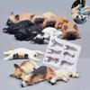 NEW Sleeping Dog Silicone Mold Fondant Cake Decorating Tools Chocolate Mold 3D Dog Corgi Bulldog Animal Food-grade