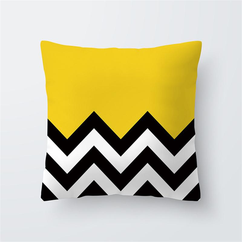 

Наволочка з друкованим малюнком жовтого чорного ананаса та фруктів Домашній диван-ліжко Офісна машина Жовта декоративна наволочка 40X40CM