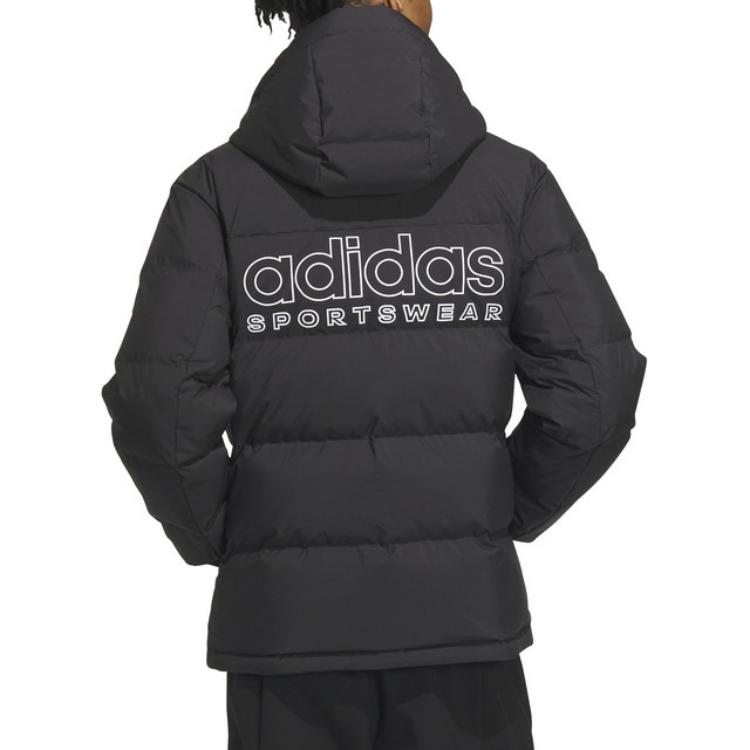 adidas Down Jackets Men's Black Hooded Moderate Other IW0779