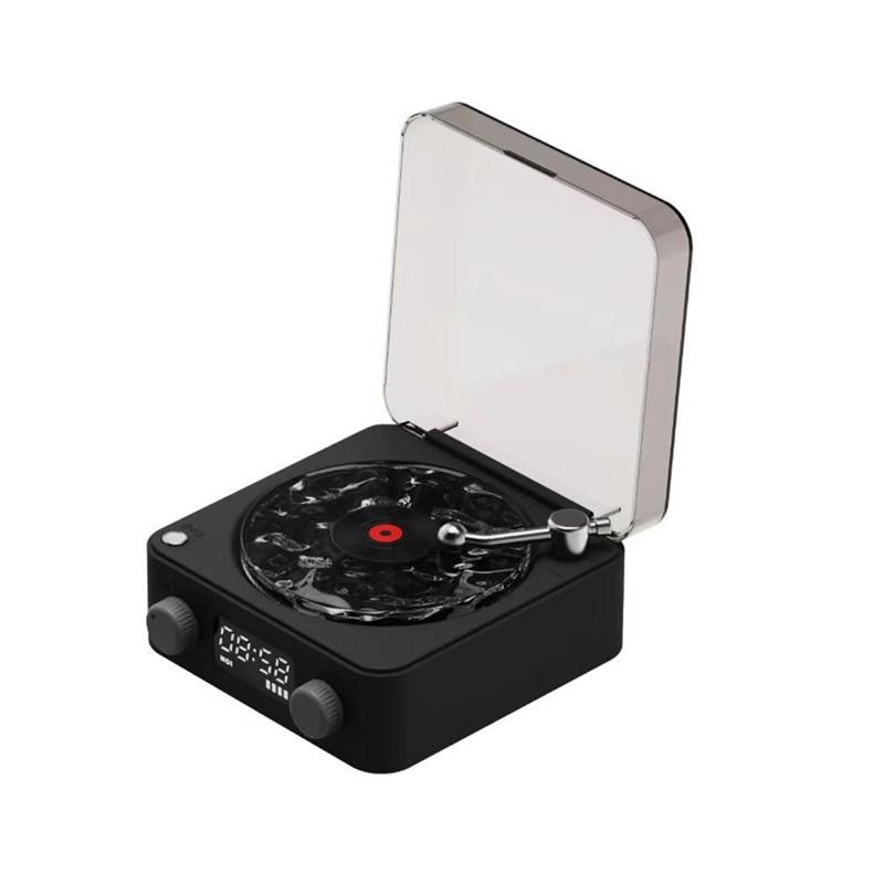 Small Retro White Noise Bluetooth Speaker Portable Vintage Sleep Aid Bluetooth Speaker Subwoofer With Rgb Light