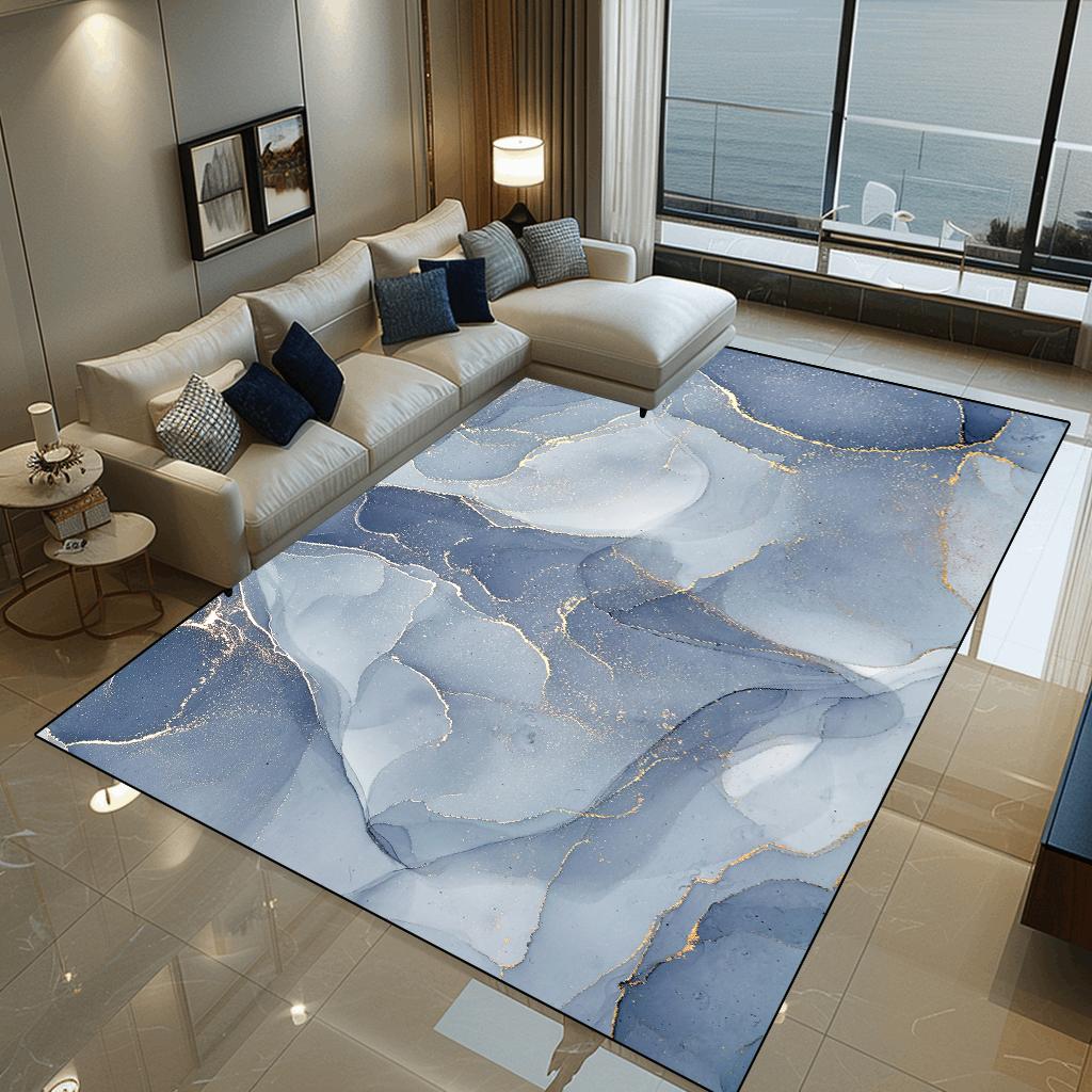 

Современный абстрактный ковер с брызгами чернил для гостиной, светлый роскошный домашний декор, нескользящий коврик для спальни, гардеробной, моющийся напольный коврик 60x90cm door mat