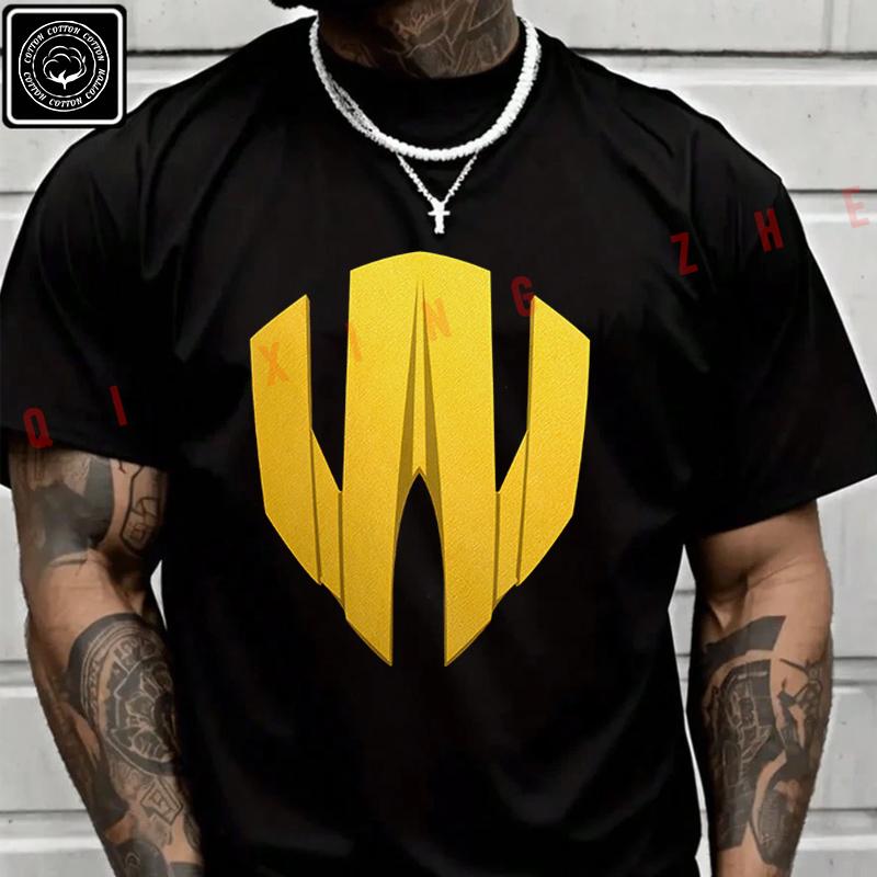 W Motors Logo Design Moto T Shirt Men's Cotton Casual Short Sleeved Round Neck T-shirt Tee