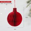 2026 Red Honeycomb New Year Decorations with Tassel Paper Christmas Tree Ornament Hanging Style Christmas Balls Patio Decor