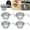 40ml Camping Sierra Cup with Handle Stainless Steel Mini Sierra Cup Camping Tea Cup for Outdoor Camping Hiking Backpacking