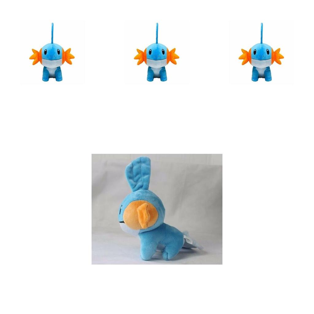 Urocza i Przytulna Pluszowa Zabawka Pokemon Mudkip z Najwyższej Jakości Miękkim Puszystym Materiałem 7"/18cm