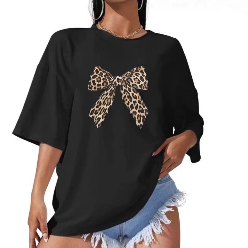 Summer Women's Short Sleeve T-shirt Pattern Print Fashion Casual Round Neck Comfortable Women's Short Sleeve T-shirt