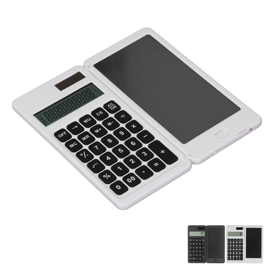 Office Desk Calcultor Solar Powered Multifunctional Pocket Desktop Calculator with Writing Tablet