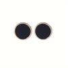Fashionable Bohemian Retro Earrings and Jewelry, Cute Black Geometric Round Earrings, Perfect Gift Earrings for Girls.