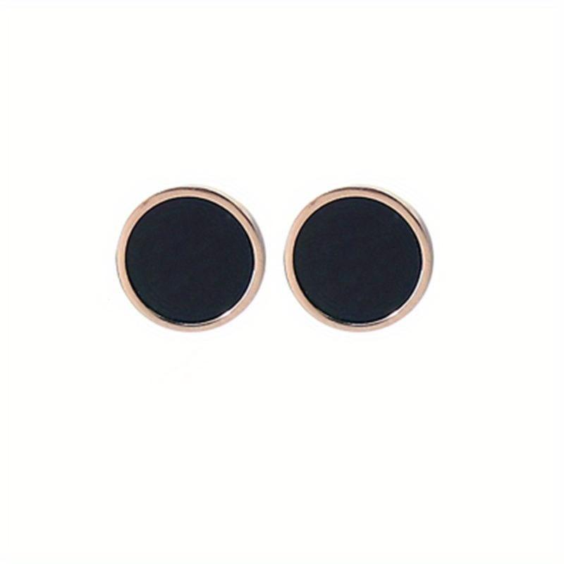 Fashionable Bohemian Retro Earrings and Jewelry, Cute Black Geometric Round Earrings, Perfect Gift Earrings for Girls.