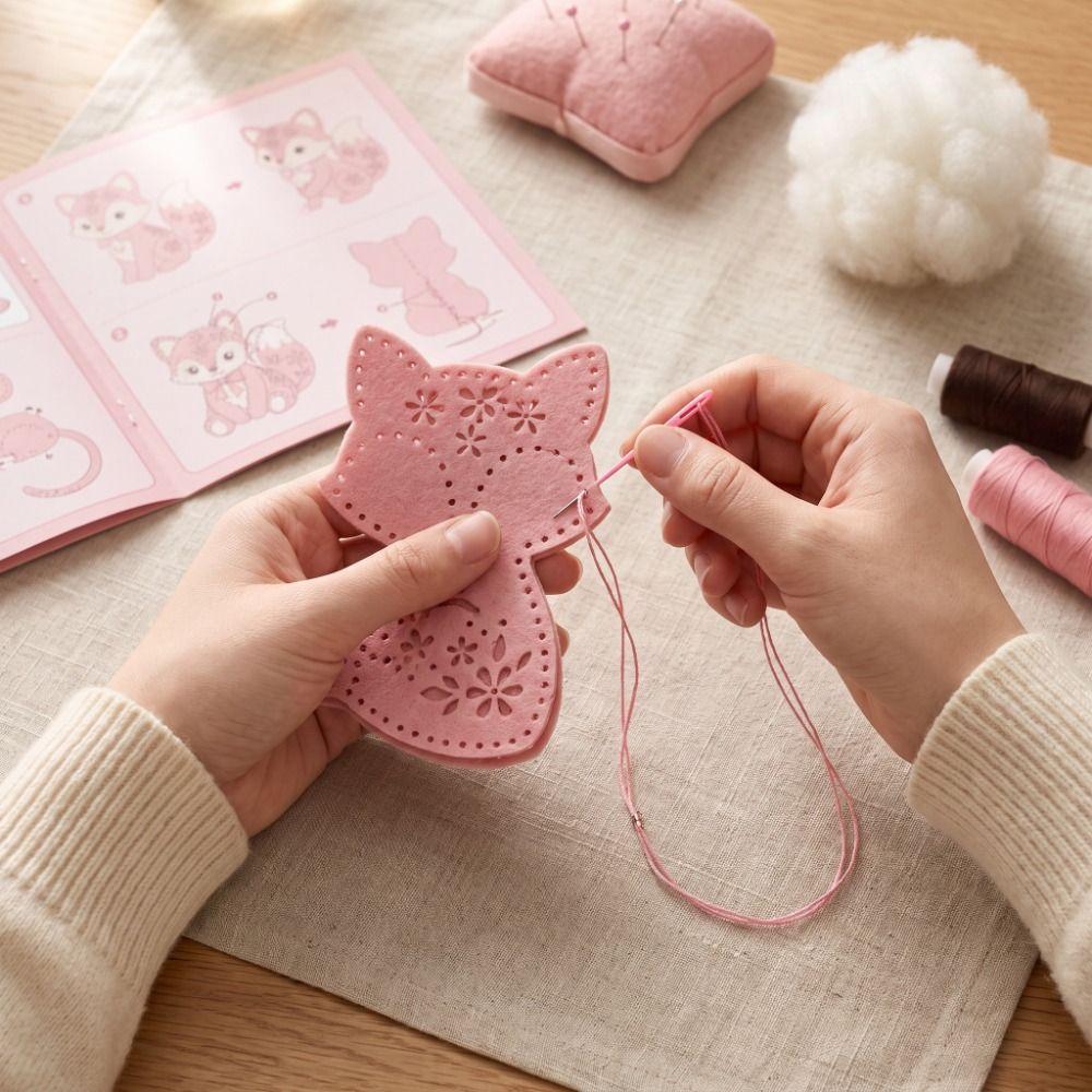 Handmade Animals DIY Sewing Kit Sheep Material Pack Craft Kit Animal Sewing