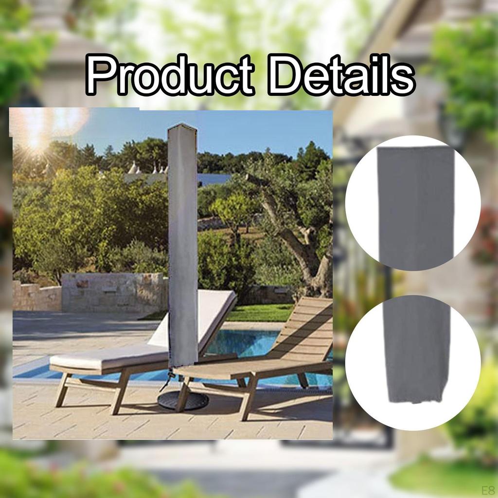 Kryt na deštník pro venkovní použití, Vodotěsný chránič slunečníku se stahovací šňůrkou