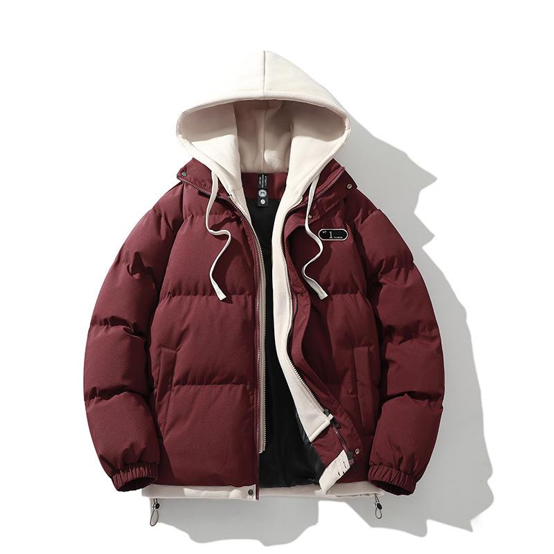 Cotton Clothes Autumn and Winter Couple Bread Clothes Versatile Casual Cotton-padded Clothes Multi-cotton Clothes Men