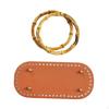 Bag Bottom for Crochet with Bamboo Insert Cushion Pad 22x10cm Handbag Making Accessories