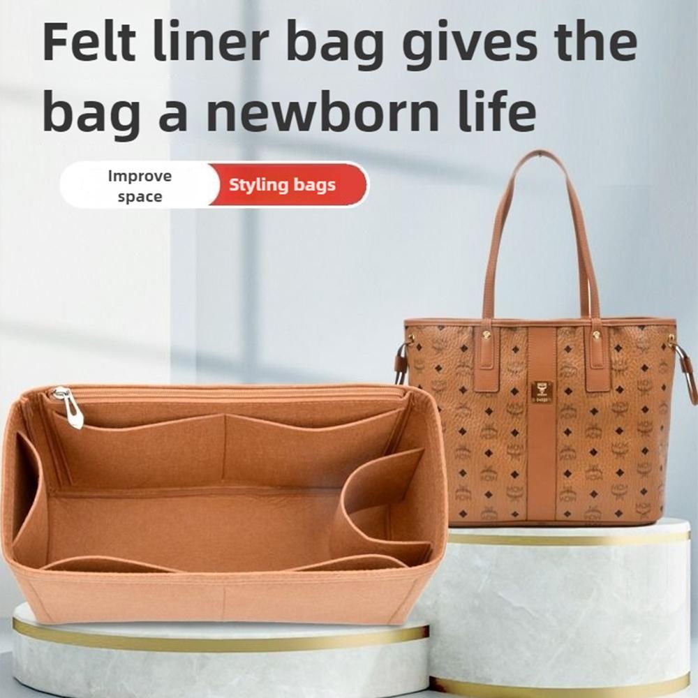 Large Ultra-light Travel Tote Bags Organizer Makeup Storage Bag Felt Insert Bag Organizer Custom Size Insert Bags for Phone Case