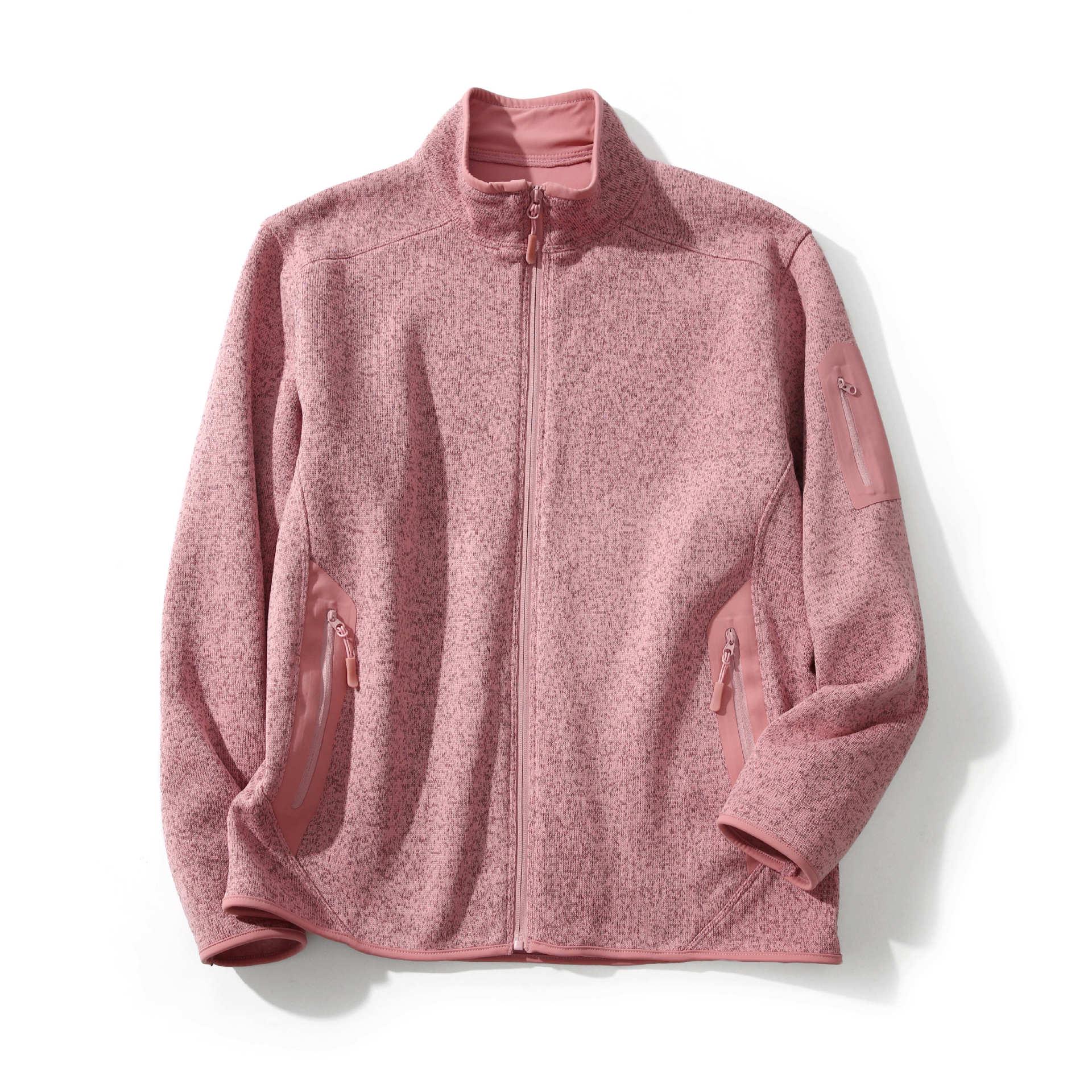 

Unisex Autumn Winter Outdoor Fleece Jacket with High Elasticity and Welded Zipper S (90-110 lbs)