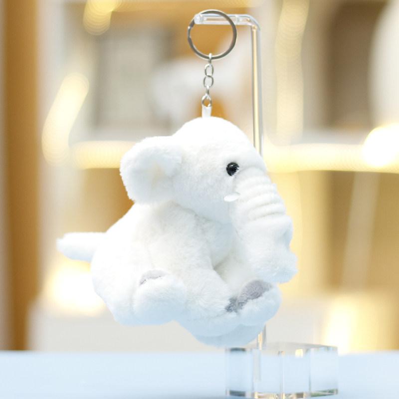 Elephant Plush Toy With Pp Cotton For Girls Gift Keychain And Bag Decor