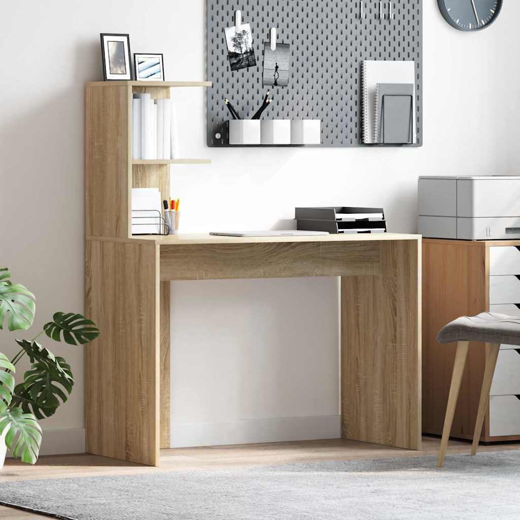 Desk in Sonoma Oak 102 x 50 x 124 cm Particleboard